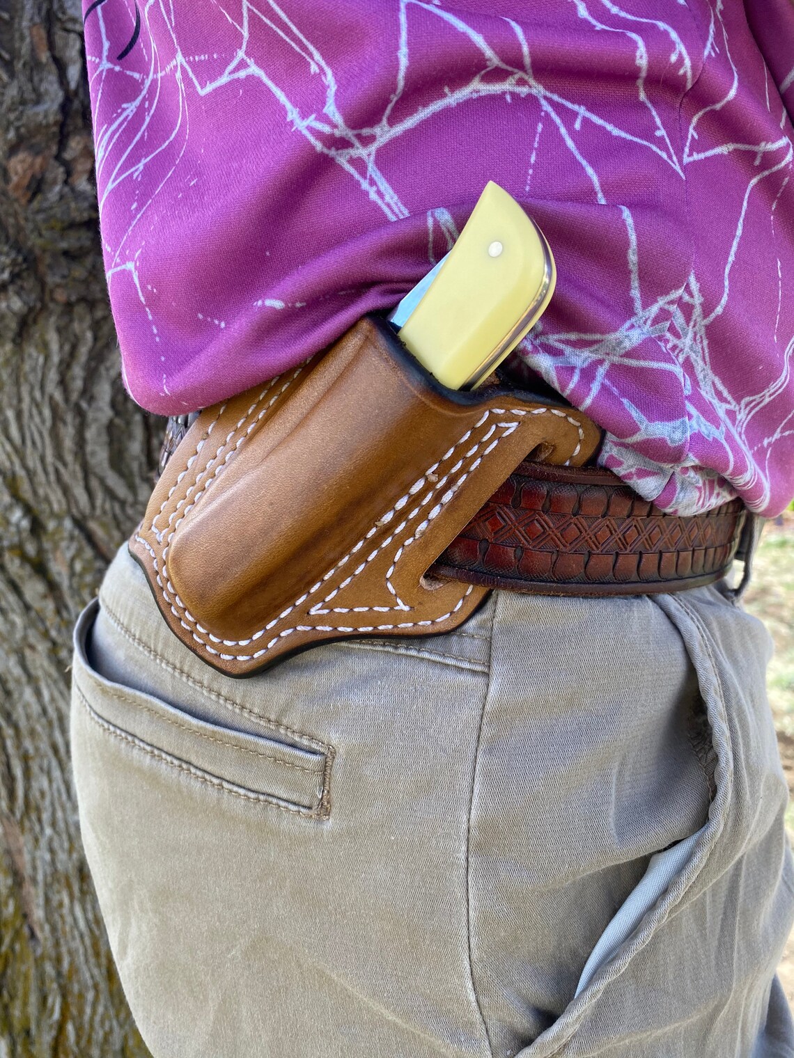 Leather Knife Sheath for a Case Sod Buster or Similar Knife Etsy