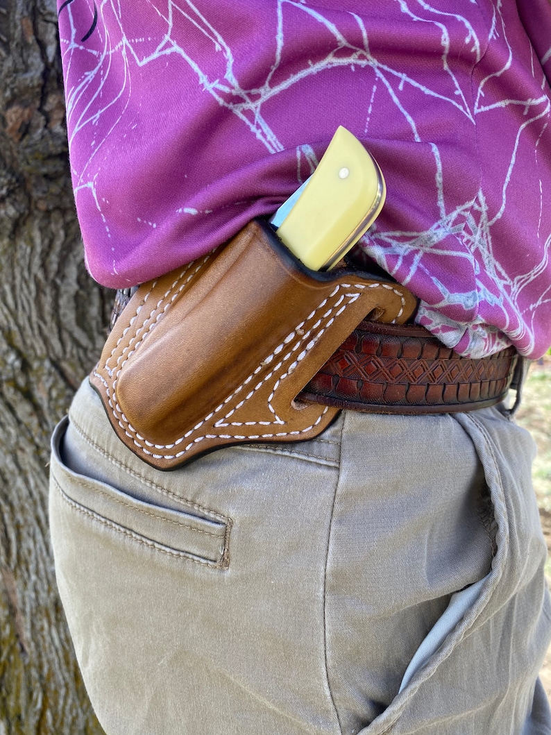Leather Knife Sheath for a Case Sod Buster or Similar Knife Etsy