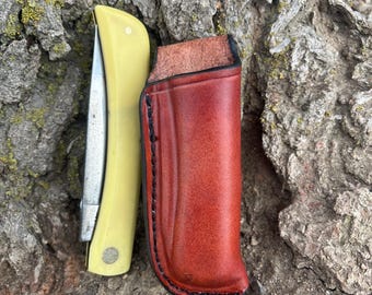 Open Top Knife Sheath: TOOL NOT INCLUDED - Sod Buster - Buck 110 - Buck 112 - Outdoorsman - Hunting - Knife Collectors