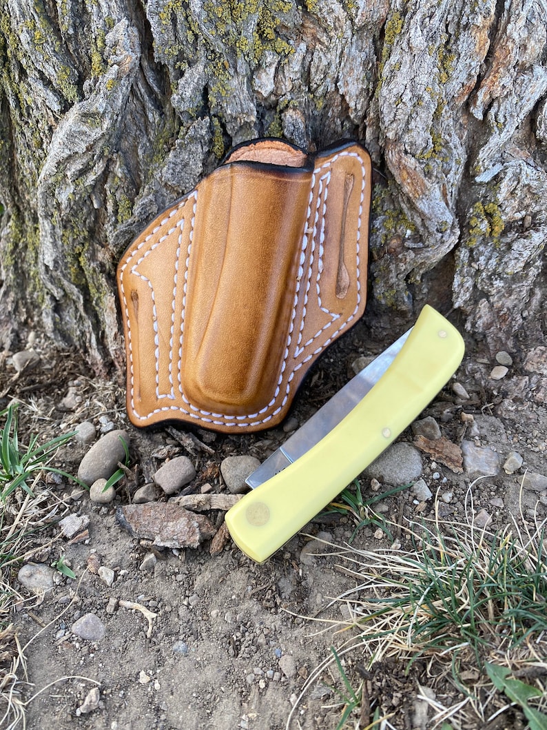 Leather Knife Sheath for a Case Sod Buster or Similar Knife Etsy