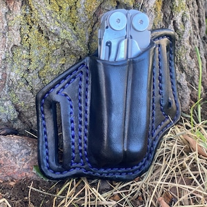 Leather sheath for a Leatherman Wave Plus Multitool - TOOL NOT INCLUDED