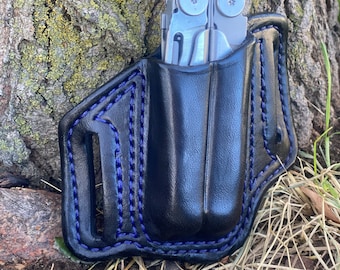 Leather sheath for a Leatherman Wave Plus Multitool - TOOL NOT INCLUDED