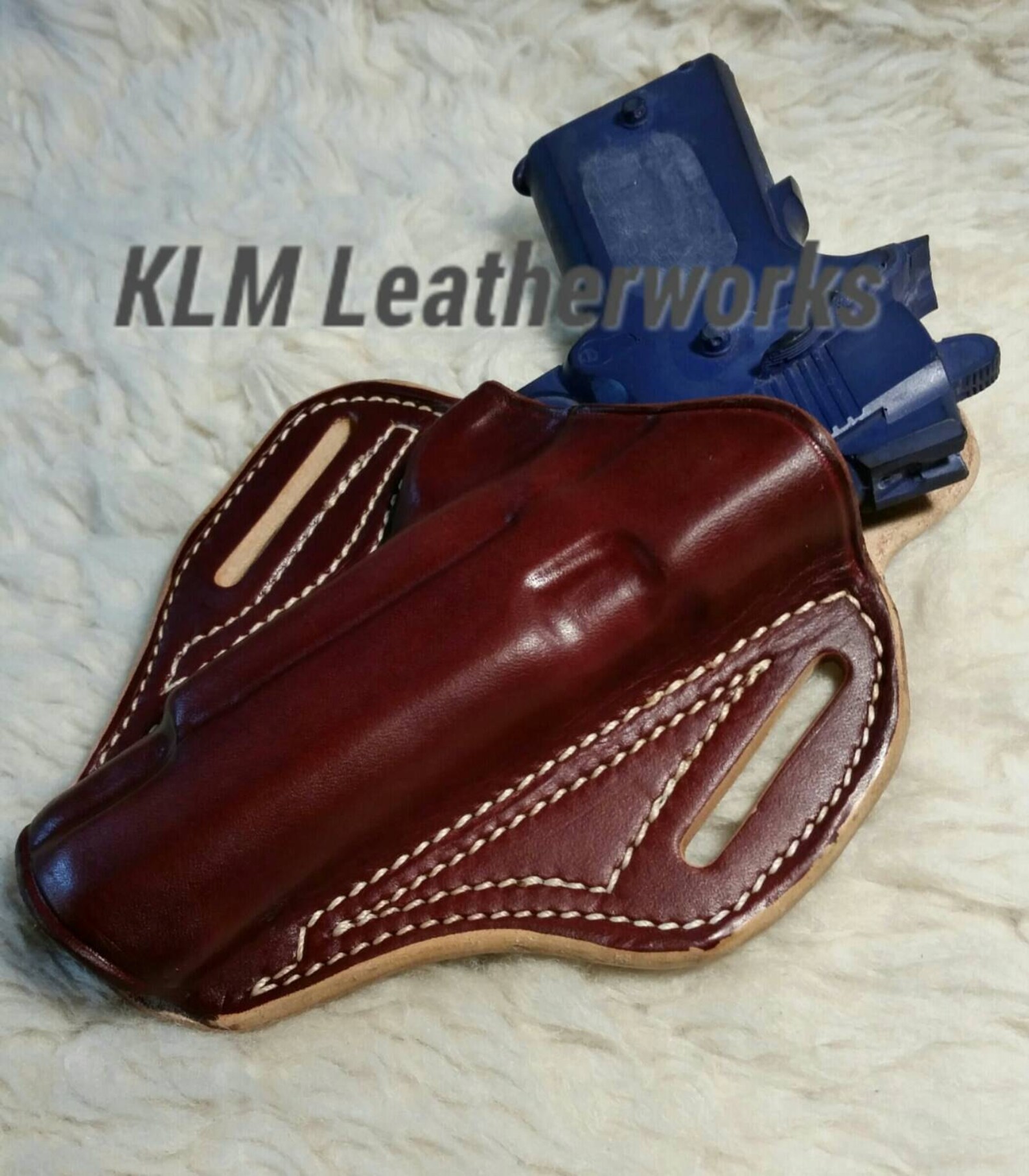 Handcrafted Leather Holster for a 1911 with a rail Leather Etsy