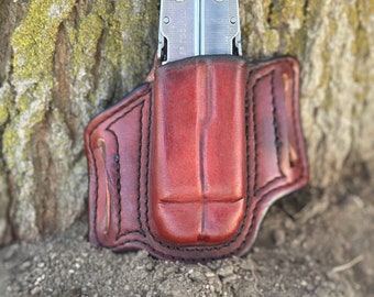 Leather Sheath for Leatherman Super Tool 300 - Leather Open Top Sheath for a Leatherman Super Tool 300
