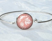 Pyrex Pink Gooseberry Wire Bracelet May Birthday 16mm Pink Pyrex Pyrex Collector Gift Gifts for