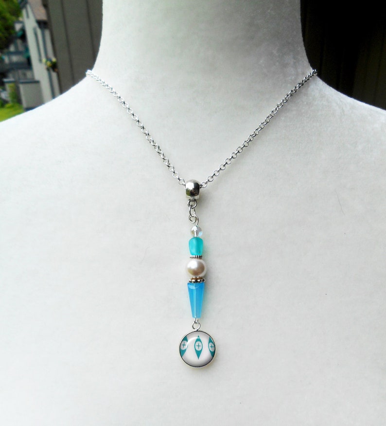Pyrex Eyes Charm Pendant ~ Purse Charm ~ Pyrex Necklace ~ Vintage Pyrex ~ June birthday gift