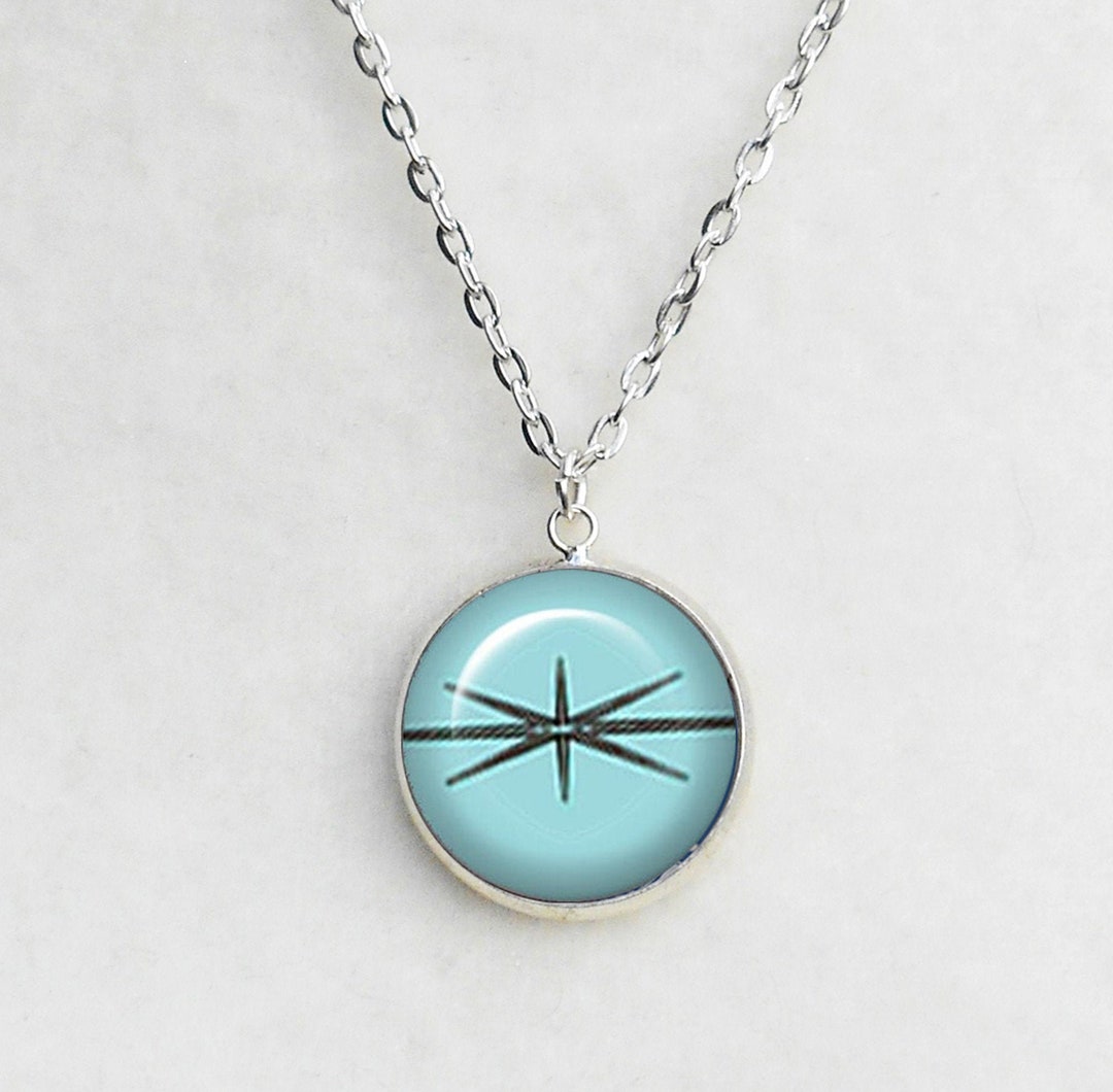 Pyrex Starburst Pattern Silver Necklace, Pyrex Starburst, Birthday ...