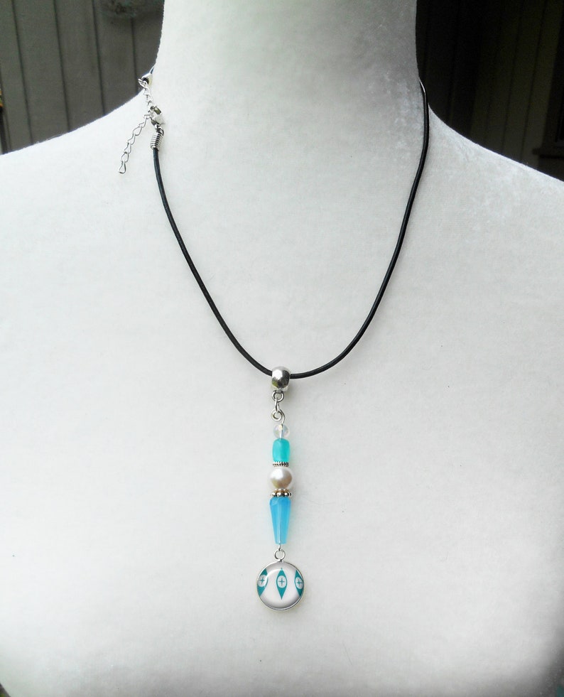 Pyrex Eyes Charm Pendant ~ Purse Charm ~ Pyrex Necklace ~ Vintage Pyrex ~ June birthday gift