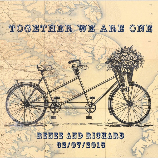 Tandem Bicycle Etsy