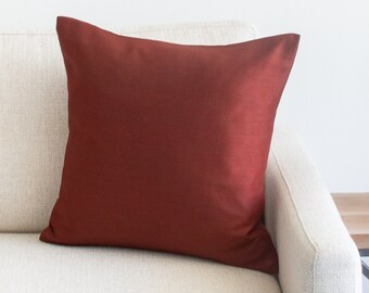 Brick Red Pillow Etsy