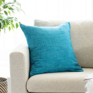 Square or Lumbar pillow Turquoise trellis Schumacher Throw Accent Pillow Celerie Kemble Bleecker Peacock Blue Decorative Pillow Cover