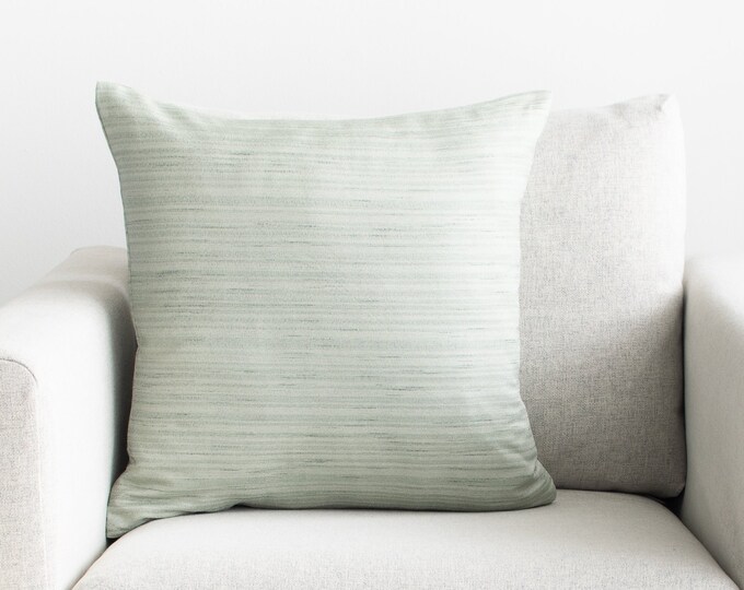 Sage Green Throw Pillow Cover Minimalist Contemporary Etsy
