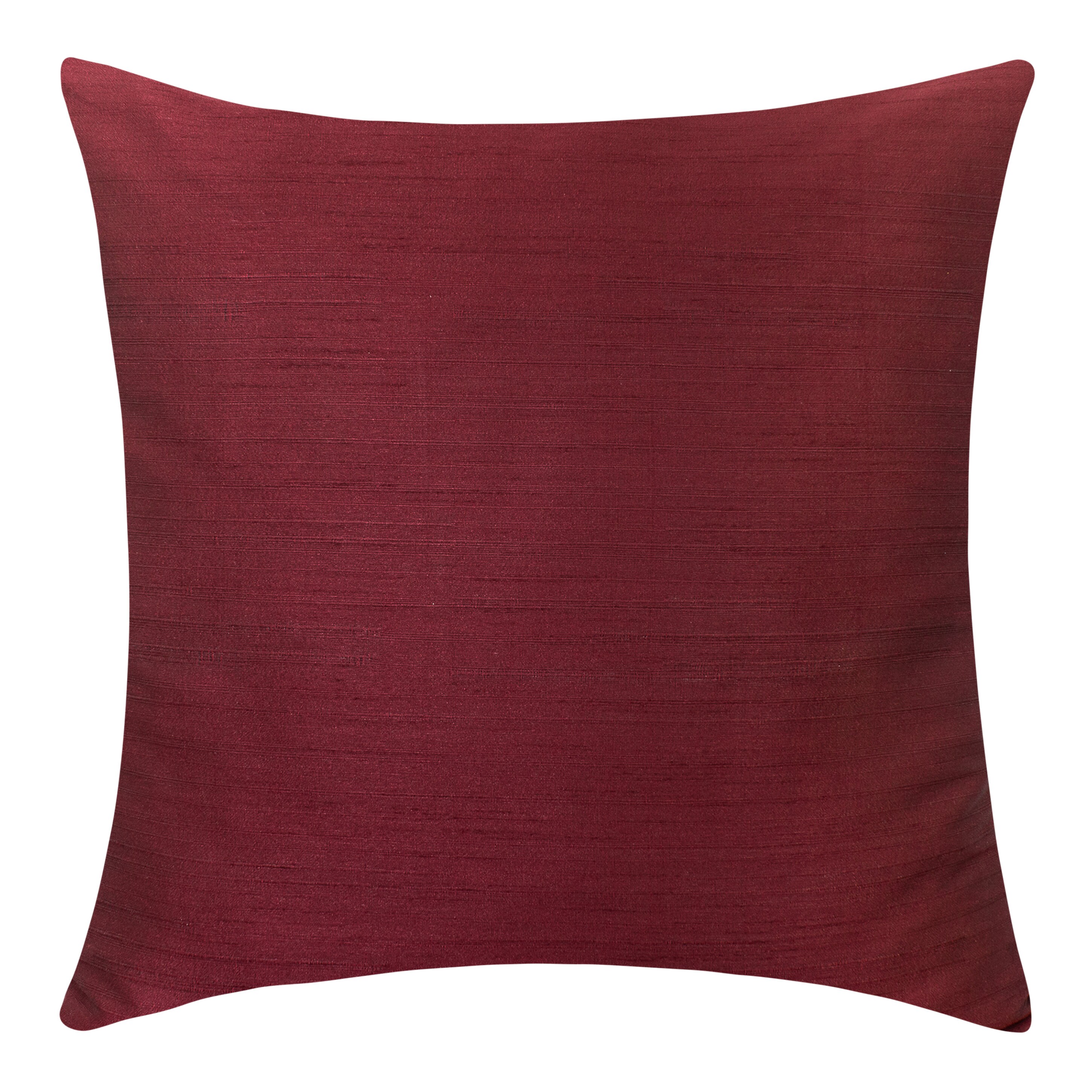 Burgundy Accent Pillow Covers 22x22 inch Faux Silk wth Slub Etsy