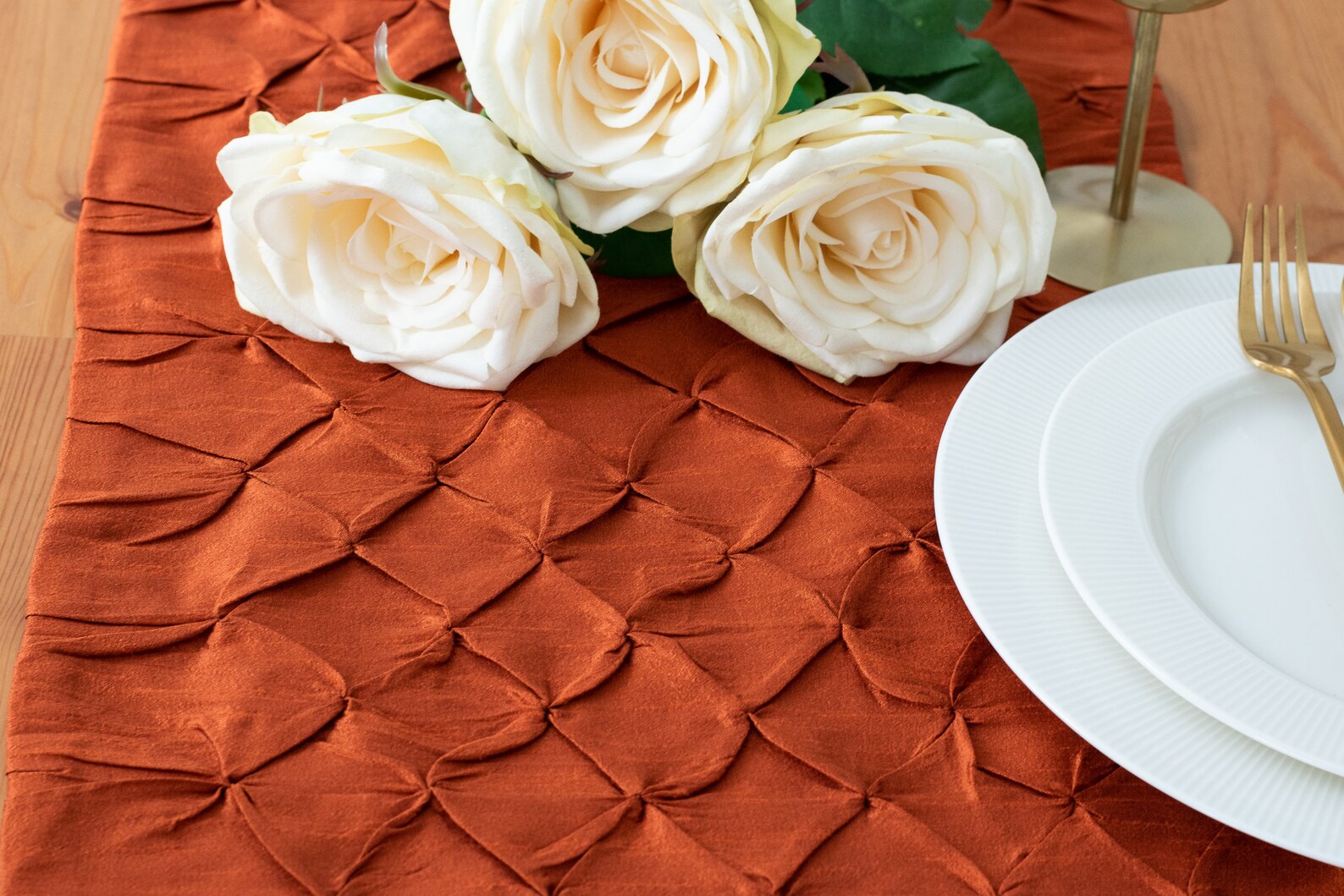 Rust Dining Table Runners 90 inch Long Fabric Table Runner Etsy