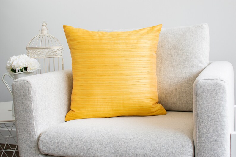 Yellow Accent Pillow Covers 22x22 inch Decorative & Throw Etsy