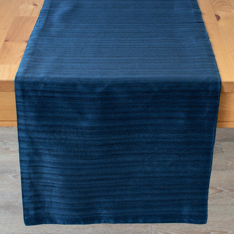 Navy Blue Dining Table Runners 13x72 inch Perfect for Home Etsy