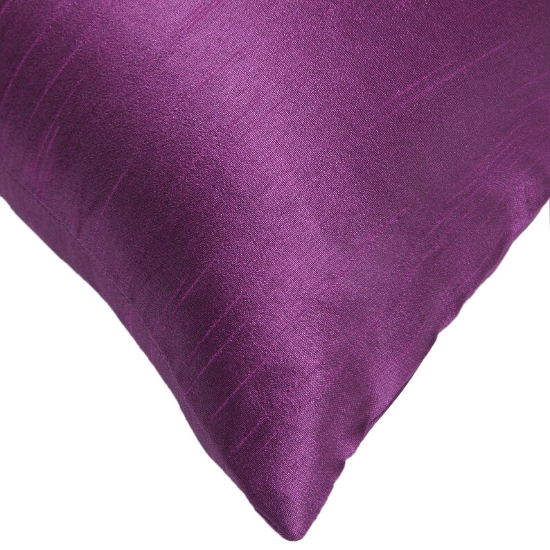 Set of 2 Solid Purple Pillow Covers and Sham Covers Purple Etsy