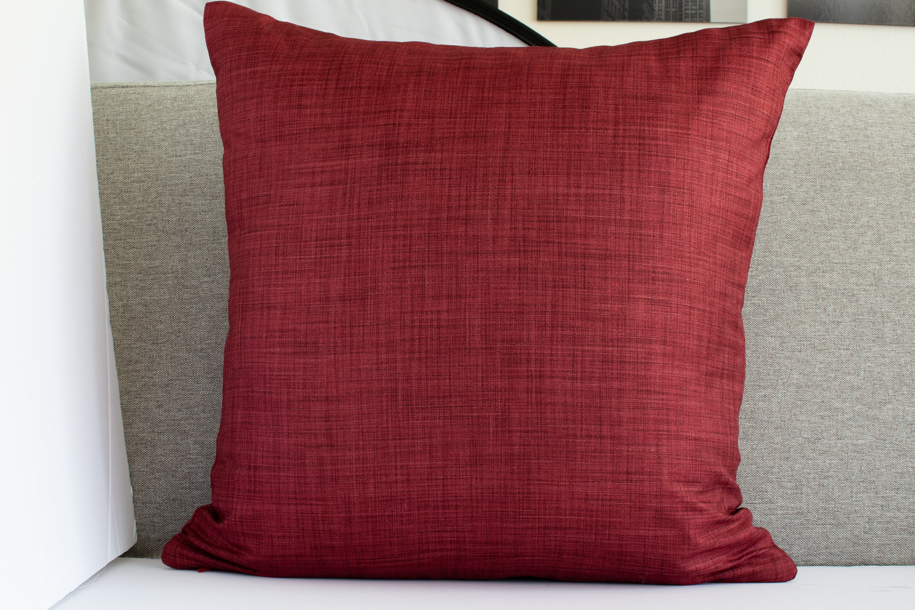 Maroon Pillow Cover Pattern Pillow Decorative Etsy