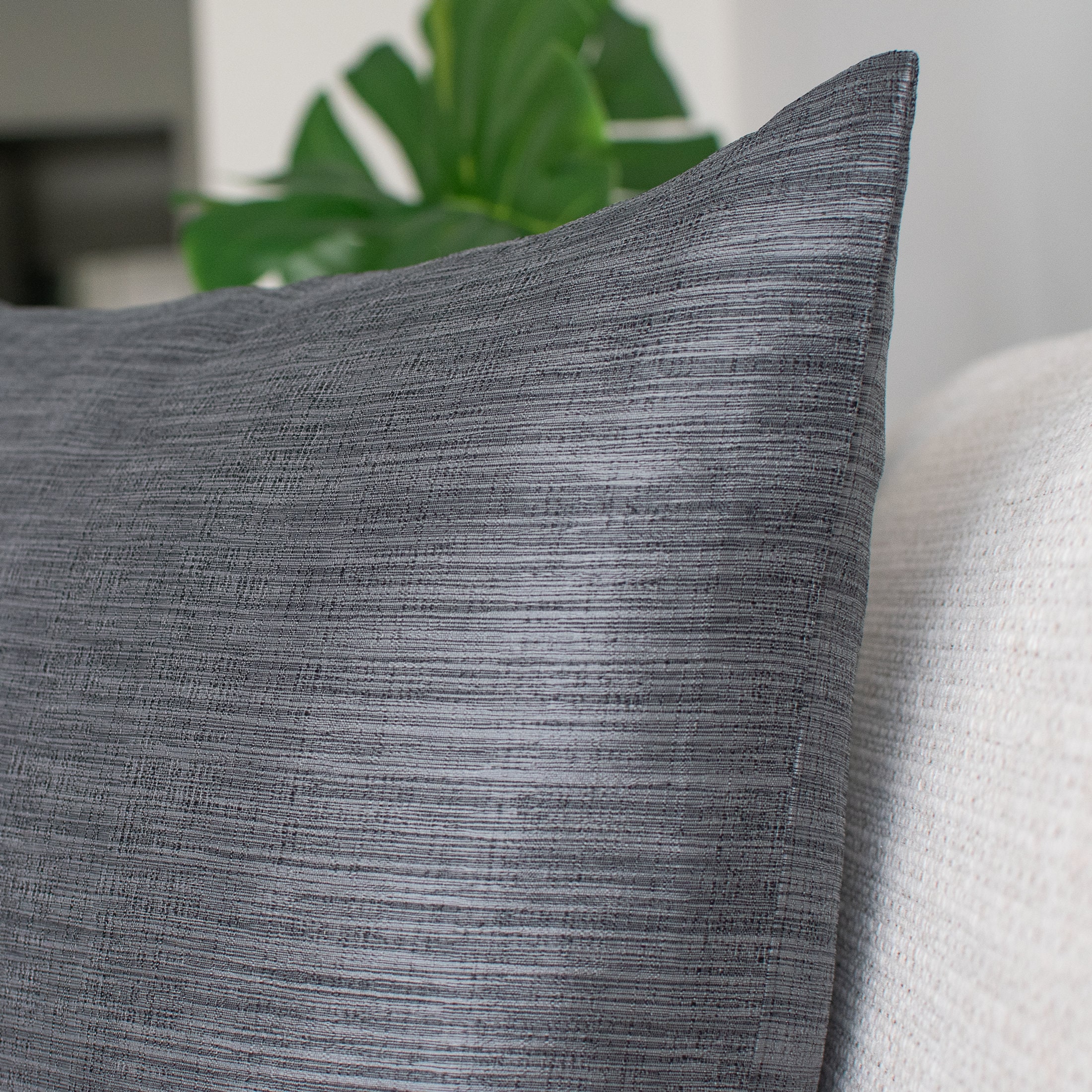 Grey Throw Pillow Cover 18x18 inch Luxurious Elegant & Etsy