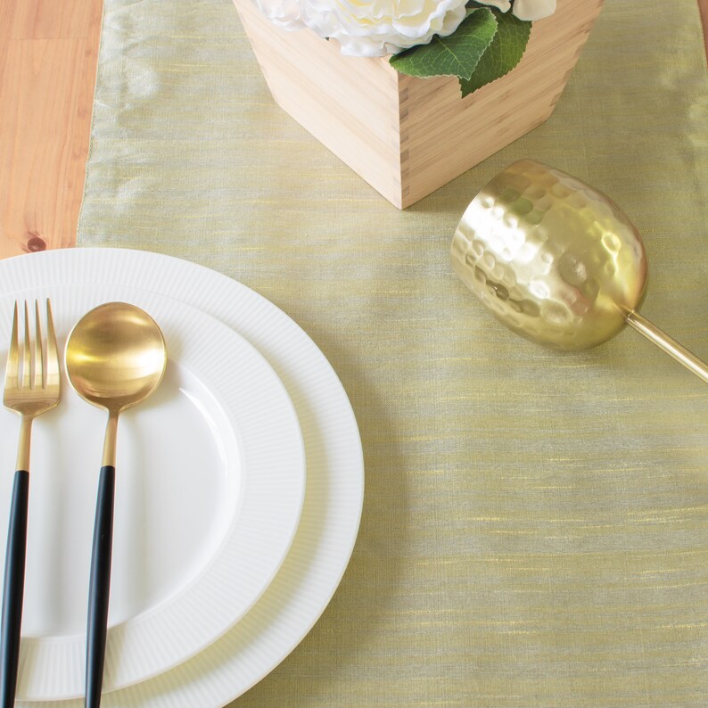 Sage Green Dining Table Runners 13x108 Inch Perfect for Etsy