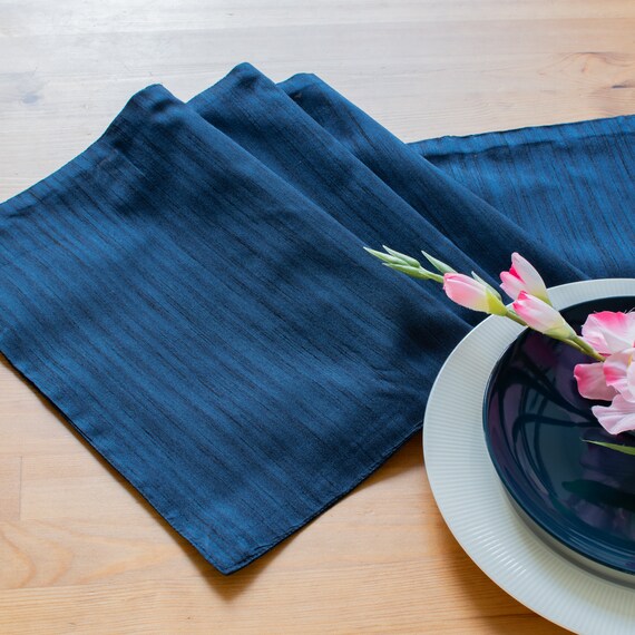 Navy Blue Short Table Runners 13x48 Inch Perfect for Home Etsy