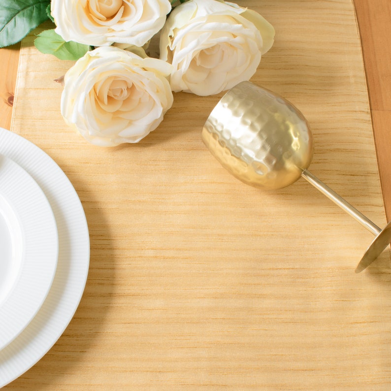 Gold Short Table Runners 13x48 inch Perfect for Home Etsy