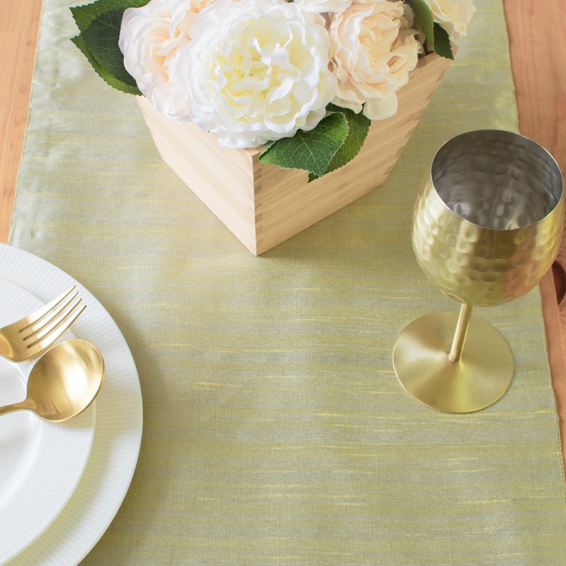 Sage Green Dining Table Runners 13x108 Inch Perfect for Etsy