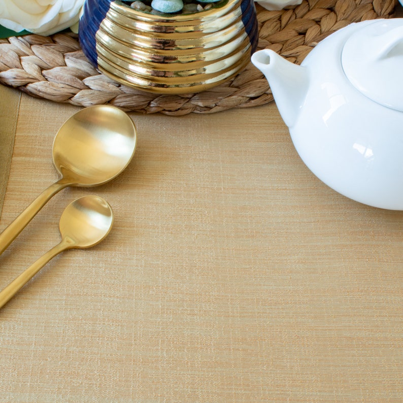 Gold Dining Table Runner 72 inches long V Ends For Etsy