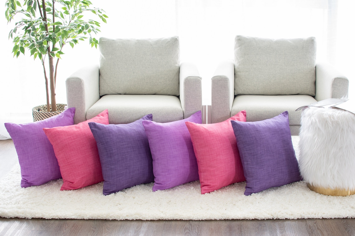 Lavender Sofa Pillow Cover Pattern Pillow Decorative Covers Etsy
