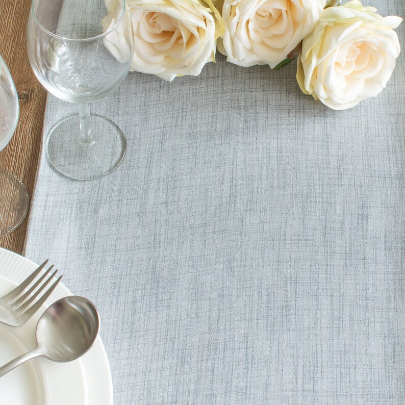 Grey Extra Long Table Runner With Ruffles 120 Inches for Etsy