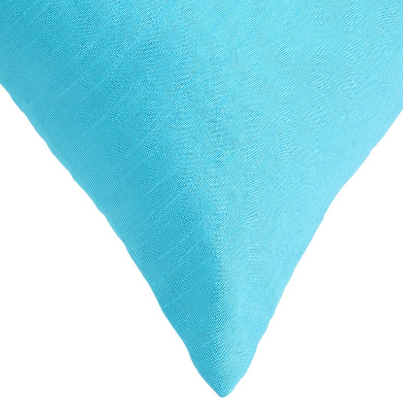 Set of 2 Solid Light Turquoise Blue Pillow Cover & Euro Sham Etsy