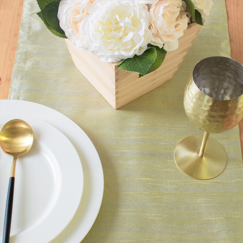 Sage Green Dining Table Runners 13x108 Inch Perfect for Etsy