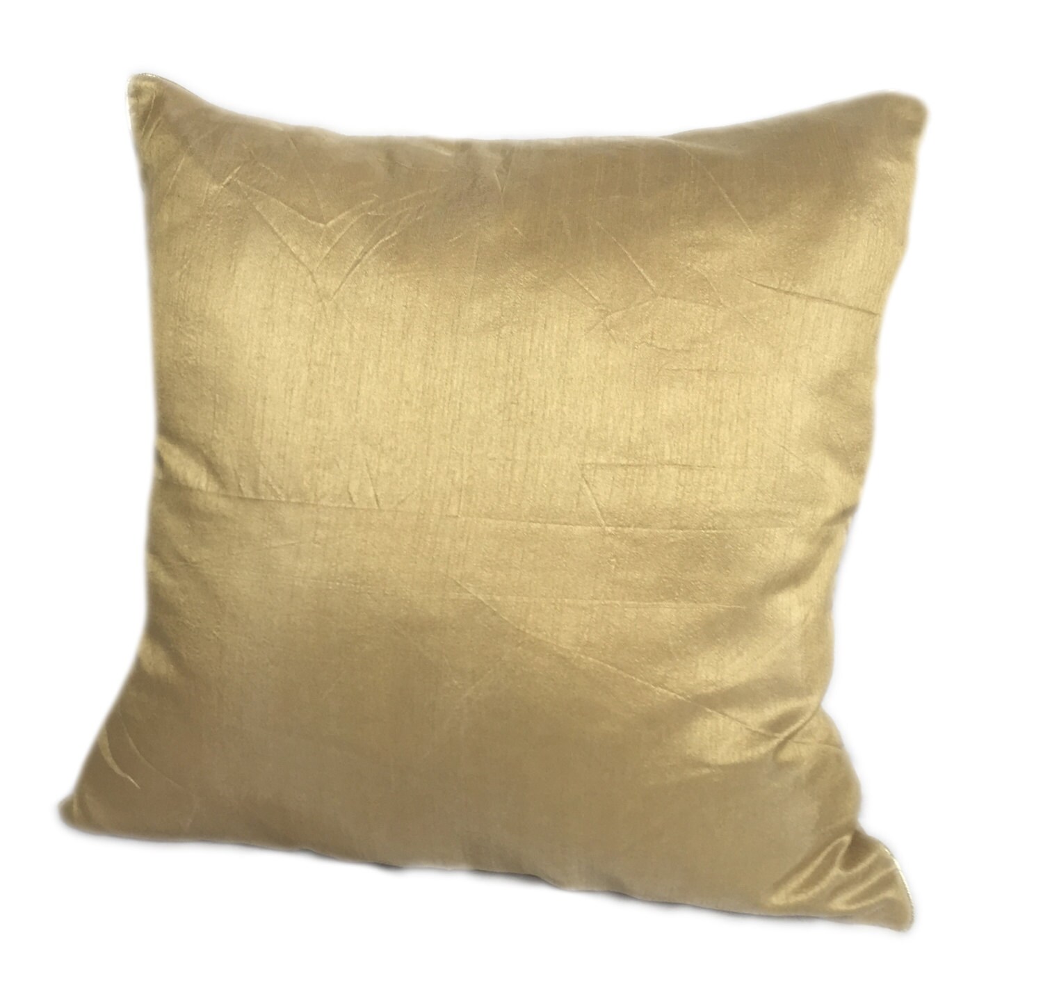 Set of 2 Solid Gold Pillow Covers and Euro Sham Covers Plain Etsy