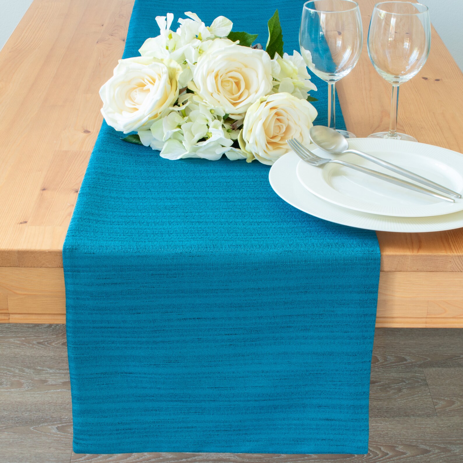 Light Teal Side Table Runners 36 Inch Long Dresser Scarf for Etsy