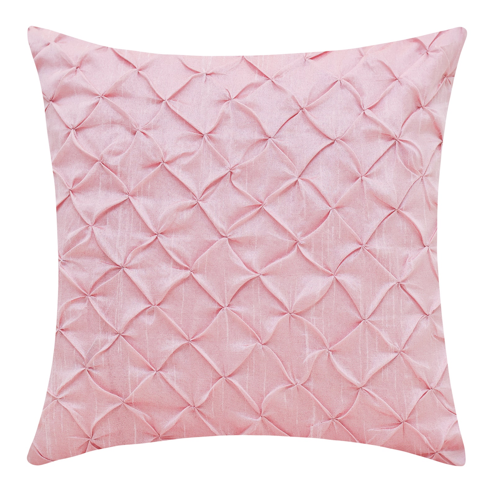 Baby Pink Throw Pillow Cover Pinch Pleat Textured Pillow Etsy