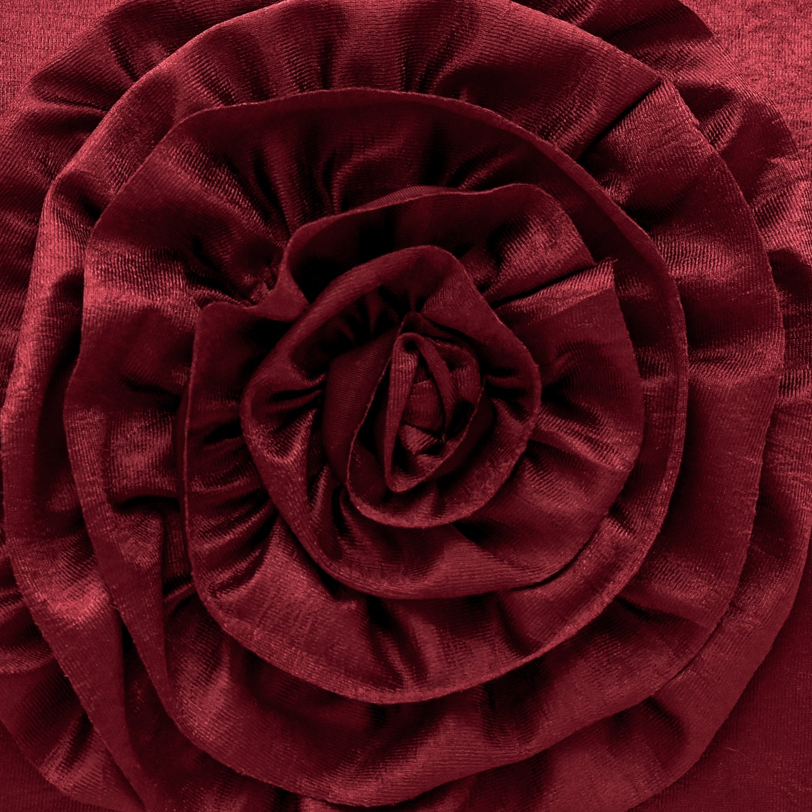 Maroon 3D Rose Flower Throw Pillow Cover Rose Flower Cushion | Etsy