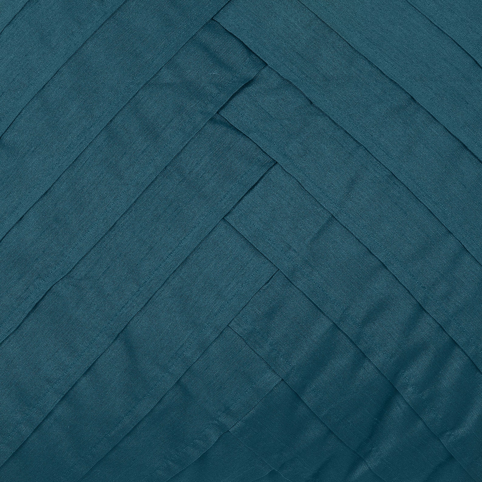 Dark Teal Throw Pillow Cover Pleated and Textured Etsy