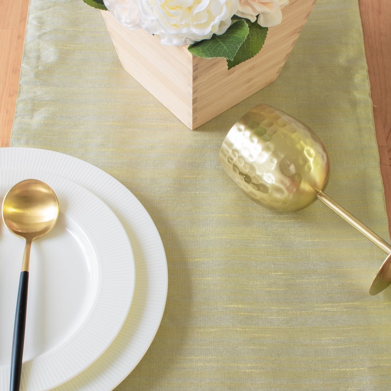 Sage Green Dining Table Runners 13x108 Inch Perfect for Etsy