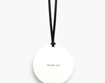 thank you gift tag, present tag, letterpress gift wrapping tag, to from