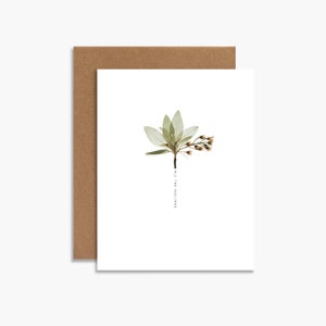 all the feelings botanical greeting card, birthday card, anniversary card, flower print, succulent greeting card