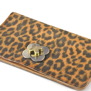 Hand gemaakte luxe clutch portomonnee van echt leer, met separaat kleine portomonnee. Voor creditcard, geld, paspoort en telefoon