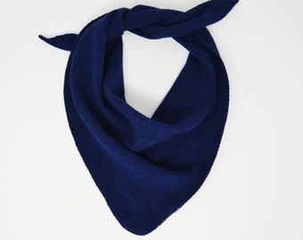 Dark Navy Lambswool neckerchief