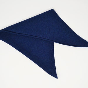 Dark Navy Lambswool neckerchief image 2