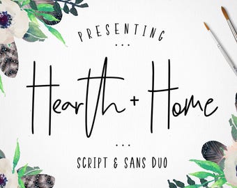 Hearth & Home Font Duo - Downloadable