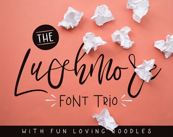 Lushmore Font Trio - Downloadable