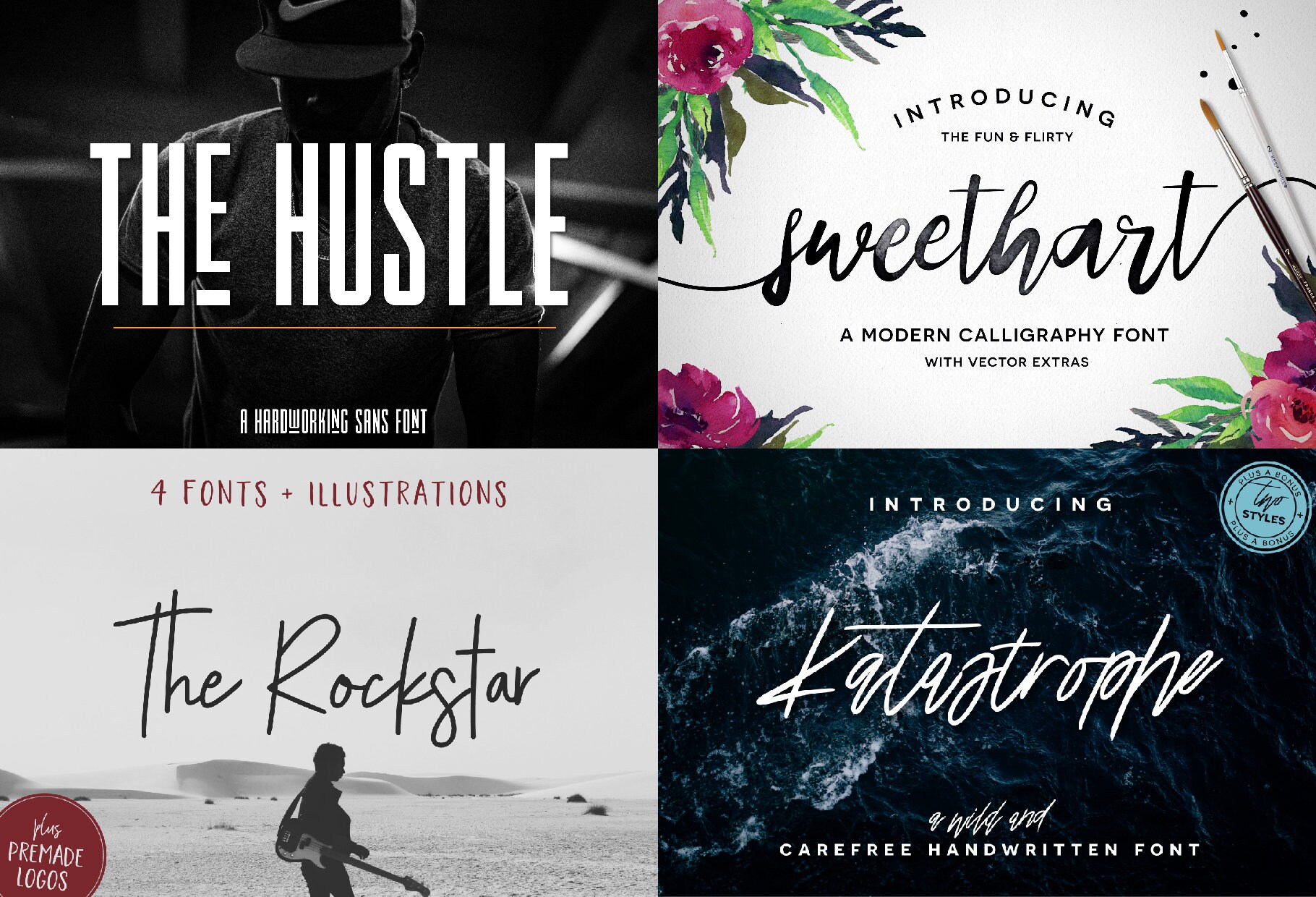 Premium Font Bundle + 500 Graphics | Branding Fonts - Cricut Fonts ...