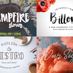 Premium Font Bundle + 500 Graphics | Branding Fonts - Cricut Fonts ...
