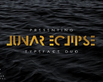 Lunar Eclipse Font - Branding Font - Cricut Font - Canva Font - Logo Font - Procreate Font / Instant Digital Download