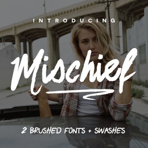 Mischief Font - Branding Font - Cricut Font - Canva Font - Handwritten Font - Procreate Font | Instant Digital Download