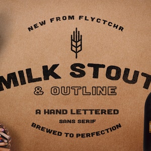 Milk Stout Font - Branding Font - Cricut Font - Canva Font - Handwritten Font - Procreate Font | Instant Digital Download
